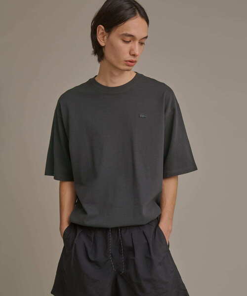 LACOSTE（ラコステ）の「【別注】LACOSTE×DOORS　moss stitch loose T-shirts（Tシャツ/カットソー・メンズ・ライトブルー/アイボリー/スミクロ・4/3）」の16枚目の写真