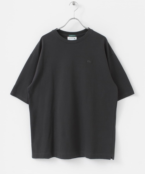 LACOSTE（ラコステ）の「【別注】LACOSTE×DOORS　moss stitch loose T-shirts（Tシャツ/カットソー・メンズ・ライトブルー/アイボリー/スミクロ・4/3）」の7枚目の写真