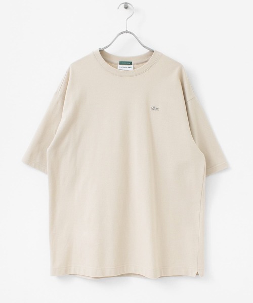 LACOSTE（ラコステ）の「【別注】LACOSTE×DOORS　moss stitch loose T-shirts（Tシャツ/カットソー・メンズ・ライトブルー/アイボリー/スミクロ・4/3）」の20枚目の写真