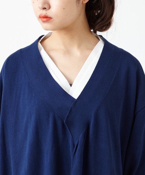 ふりふ（フリフ）の「【キクマツバメ・花天井】コハゼ付ロングカーディガン（カーディガン/ボレロ・レディース・ライトグレー/ネイビー・FREE）」の21枚目の写真