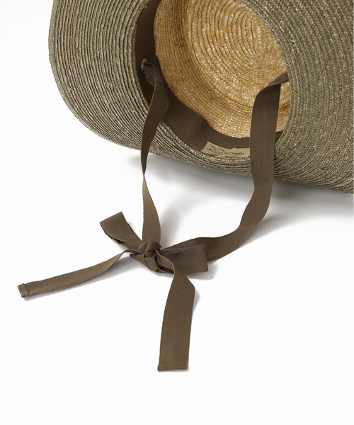 FERRUCCIO VECCHI/フェリシオベッキ】 配色ストローHAT◇