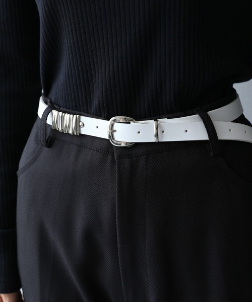 HARE（ハレ）の「メタルカンベルト(HARE)（ベルト・レディース・ブラック/クリア/ホワイト・FREE）」の2枚目の写真