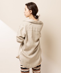 SHENERY | 2WAYリネンカシュクールオーバーシャツ(シャツ/ブラウス)