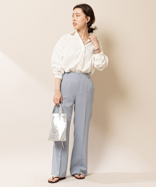 Plage - SHENERY シーナリー 2way リネン 麻100 オーバーサイズ ブラウス Plage - SHENERY シーナリー 2way リネン 麻100 オーバーサイズ