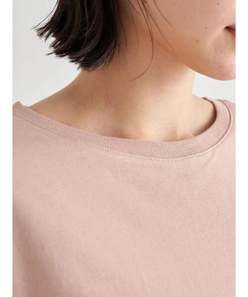 earth music&ecology（アースミュージックアンドエコロジー）の「サイドプリーツカットプルオーバー ＊（Tシャツ/カットソー・レディース・サックスブルー/ピンクベージュ/オフホワイト/ネイビー・FREE）」の14枚目の写真