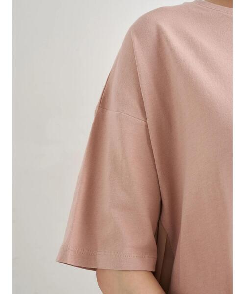 earth music&ecology（アースミュージックアンドエコロジー）の「サイドプリーツカットプルオーバー ＊（Tシャツ/カットソー・レディース・サックスブルー/ピンクベージュ/オフホワイト/ネイビー・FREE）」の15枚目の写真