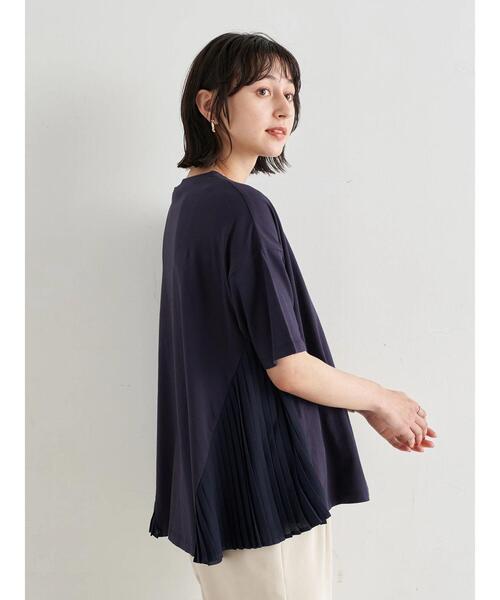 earth music&ecology（アースミュージックアンドエコロジー）の「サイドプリーツカットプルオーバー ＊（Tシャツ/カットソー・レディース・サックスブルー/ピンクベージュ/オフホワイト/ネイビー・FREE）」の21枚目の写真