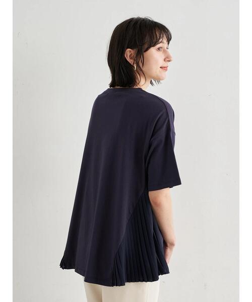 earth music&ecology（アースミュージックアンドエコロジー）の「サイドプリーツカットプルオーバー ＊（Tシャツ/カットソー・レディース・サックスブルー/ピンクベージュ/オフホワイト/ネイビー・FREE）」の22枚目の写真