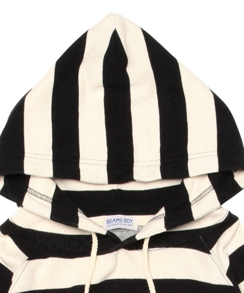 BEAMS BOY（ビームスボーイ）の「BEAMS BOY / 3.5cm ボーダー プルオーバーパーカ **（パーカー・レディース・ブラック/ネイビー・ONE SIZE）」の21枚目の写真
