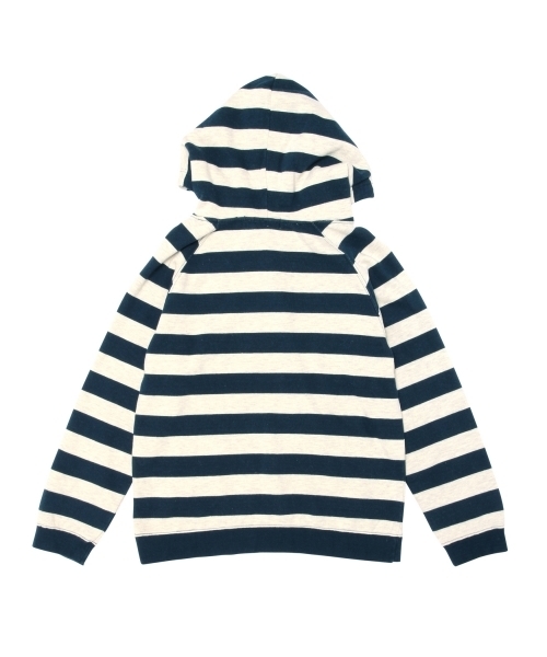 BEAMS BOY（ビームスボーイ）の「BEAMS BOY / 3.5cm ボーダー プルオーバーパーカ **（パーカー・レディース・ブラック/ネイビー・ONE SIZE）」の16枚目の写真