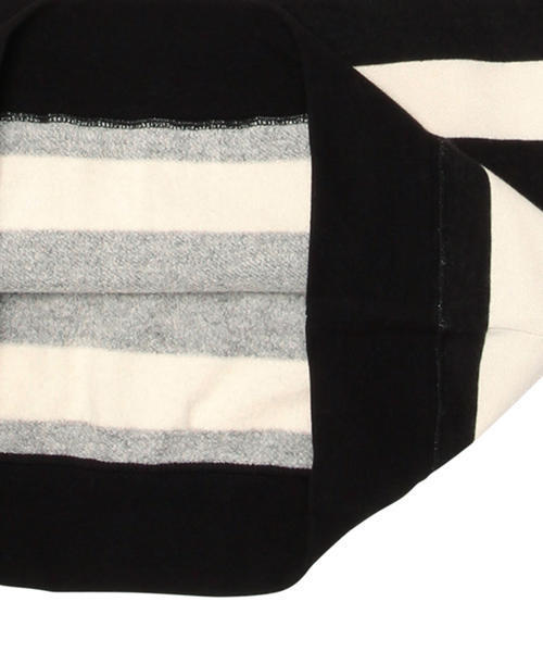 BEAMS BOY（ビームスボーイ）の「BEAMS BOY / 3.5cm ボーダー プルオーバーパーカ **（パーカー・レディース・ブラック/ネイビー・ONE SIZE）」の8枚目の写真