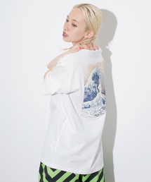 X-girl | X-girl × JIMMY’Z HOKUSAI WAVE S/S TEE(Tシャツ/カットソー)