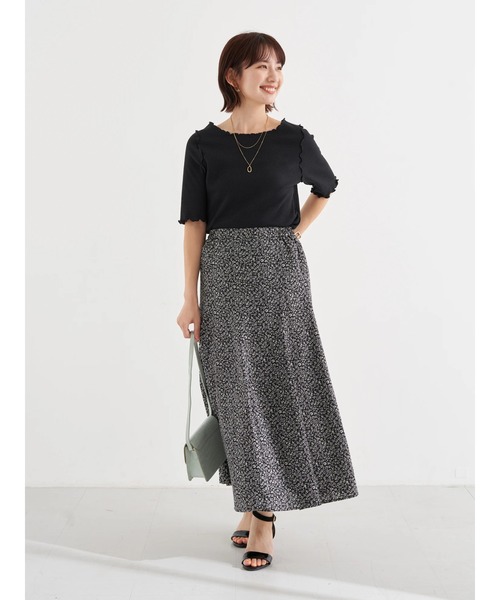 エムズグレイシー フラワープリント フレアスカート 38 毎日値下げセール】美品 2022SS M'S GRACY エムズグレイシー