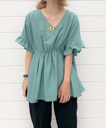 Q | フロントギャザーフリルブラウス(シャツ/ブラウス)