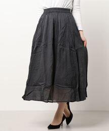 Samansa Mos2 blue | ボイルギャザースカート(スカート)