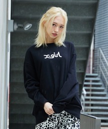 X-girl | THICK RUBBER MILLS LOGO CREW SWEAT TOP(スウェット)