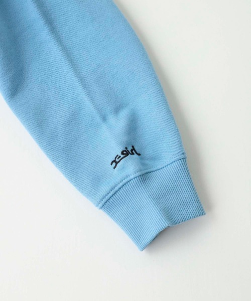 X-girl（エックスガール）の「THICK RUBBER MILLS LOGO CREW