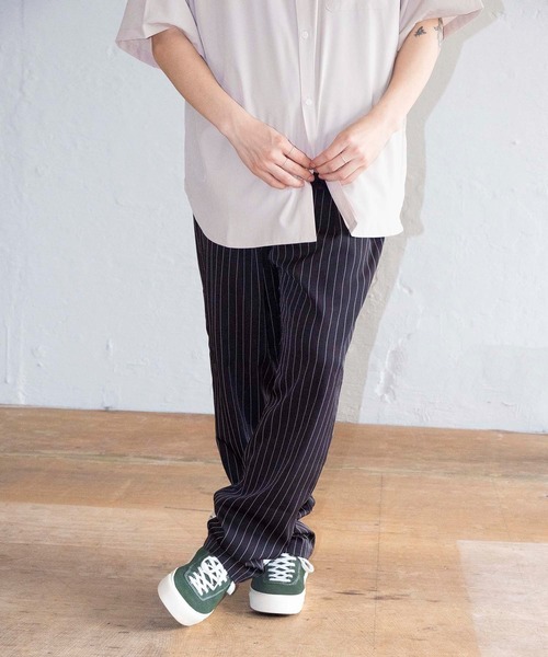 bonjour bonsoir（ボンジュール　ボンソワール）の「【bonjour bonsoir】ストライプシェフパンツ（その他パンツ・メンズ・ブラック系その他/チャコールグレー・S/M/L）」の11枚目の写真