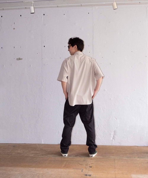 bonjour bonsoir（ボンジュール　ボンソワール）の「【bonjour bonsoir】ストライプシェフパンツ（その他パンツ・メンズ・ブラック系その他/チャコールグレー・S/M/L）」の21枚目の写真