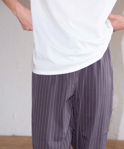 bonjour bonsoir（ボンジュール　ボンソワール）の「【bonjour bonsoir】ストライプシェフパンツ（その他パンツ・メンズ・ブラック系その他/チャコールグレー・S/M/L）」の6枚目の写真