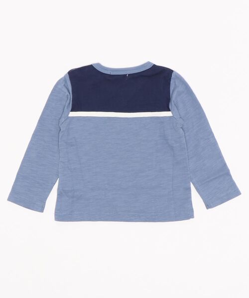 RAGMART（ラグマート）の「バイカラー切り替えTシャツ（Tシャツ/カットソー・キッズ・グレー/サックスブルー・90cm/95cm/80ｃｍ/70cm）」の9枚目の写真