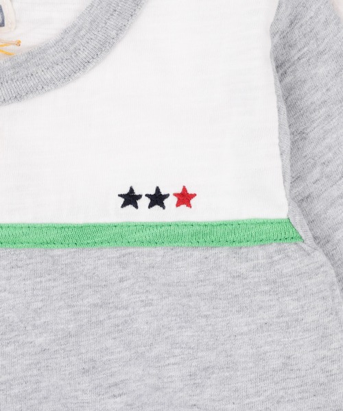 RAGMART（ラグマート）の「バイカラー切り替えTシャツ（Tシャツ/カットソー・キッズ・グレー/サックスブルー・90cm/95cm/80ｃｍ/70cm）」の5枚目の写真