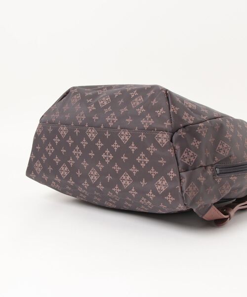 【美品】ラシット 2WAY /リュック グレー　russet russet ラシット 2WAYリュック モノグラム ナイロン グレー レディース