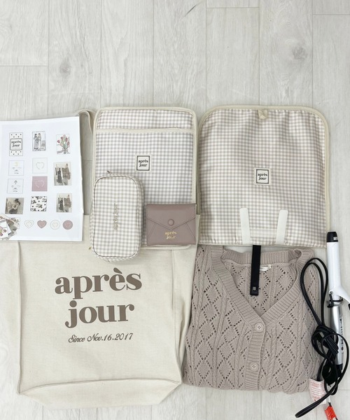 apres jour（アプレジュール）の「アプレジップ付きトート【ZOZOTOWN限定アイテム】（トートバッグ・レディース・ブラック/モカ・ﾌﾘ-）」の8枚目の写真