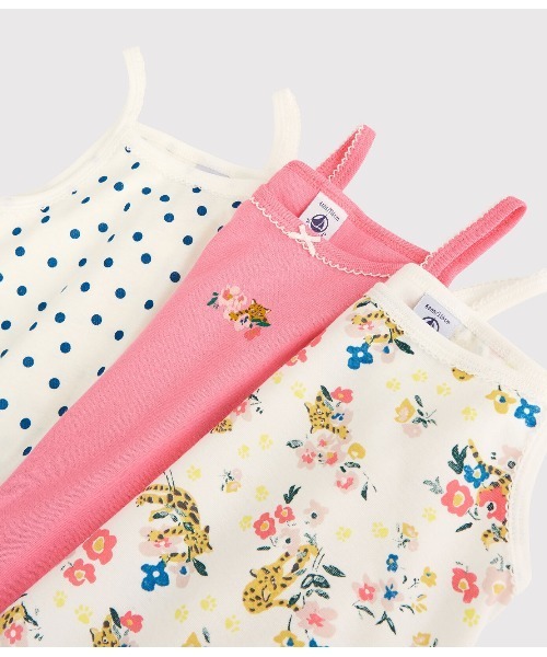 PETIT BATEAU（プチバトー）の「プリントキャミソール３枚組（キャミソール・キッズ・その他・12YEAR/8YEAR/6YEAR/10YEAR）」の3枚目の写真
