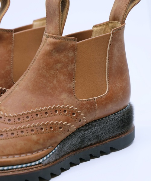 JUCO.（ジュコ）の「門番に寄りそうブーツ（ブーツ・レディース・キャメル・23.5/24/24.5/23/25）」の8枚目の写真