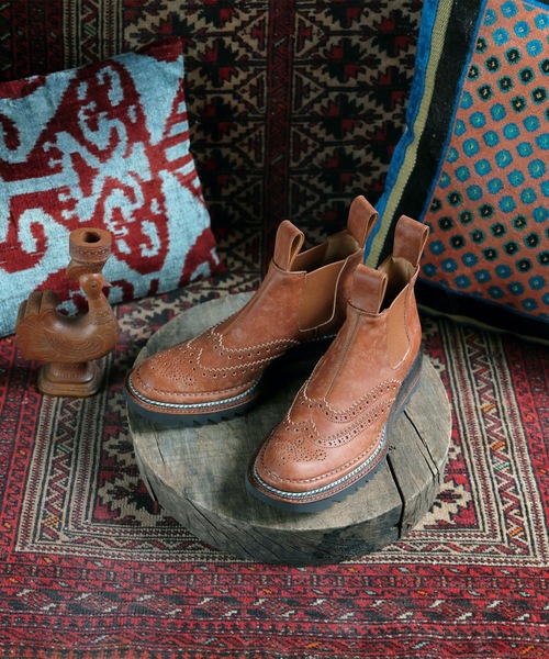 JUCO.（ジュコ）の「門番に寄りそうブーツ（ブーツ・レディース・キャメル・23.5/24/24.5/23/25）」の12枚目の写真