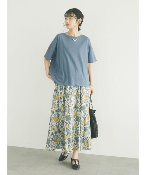 CRAFT STANDARD BOUTIQUE(クラフトスタンダードブティック)の「プルオーバー2 *(Tシャツ/カットソー・レディース・アイボリー/ブラック/ピンク/レッド系その他5/ブラウン/マスタード/グリーン/ブルー系その他7・M/L)」の15枚目の写真
