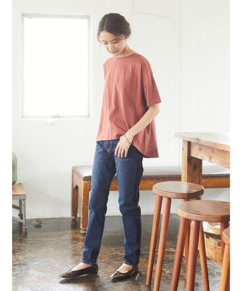 CRAFT STANDARD BOUTIQUE(クラフトスタンダードブティック)の「プルオーバー2 *(Tシャツ/カットソー・レディース・アイボリー/ブラック/ピンク/レッド系その他5/ブラウン/マスタード/グリーン/ブルー系その他7・M/L)」の20枚目の写真