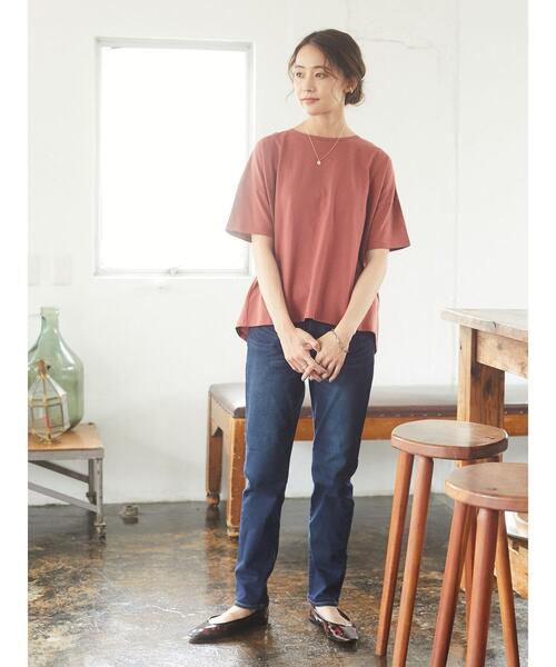 CRAFT STANDARD BOUTIQUE(クラフトスタンダードブティック)の「プルオーバー2 *(Tシャツ/カットソー・レディース・アイボリー/ブラック/ピンク/レッド系その他5/ブラウン/マスタード/グリーン/ブルー系その他7・M/L)」の22枚目の写真