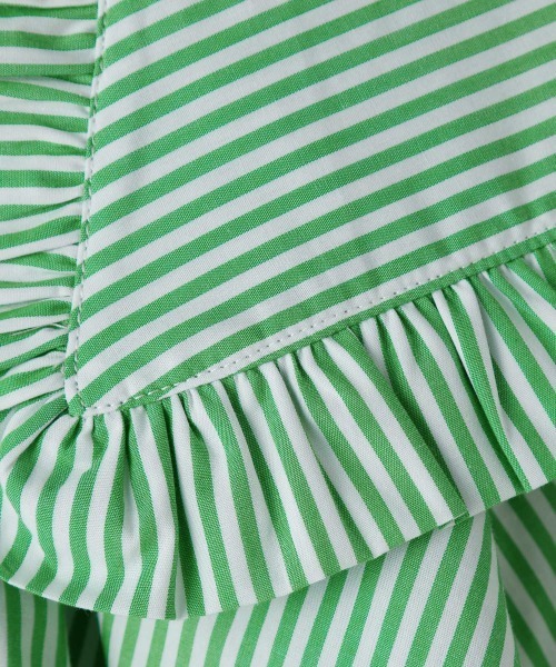 LOWRYS FARM（ローリーズファーム）の「ＢＩＧフリルカラーブラウス　218705（シャツ/ブラウス・キッズ・オフホワイト/グリーン/オレンジ・110cm/120cm/130cm）」の10枚目の写真