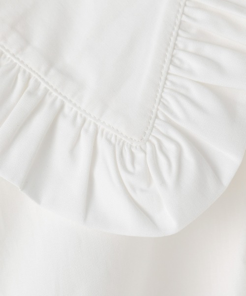 LOWRYS FARM（ローリーズファーム）の「ＢＩＧフリルカラーブラウス　218705（シャツ/ブラウス・キッズ・オフホワイト/グリーン/オレンジ・110cm/120cm/130cm）」の6枚目の写真