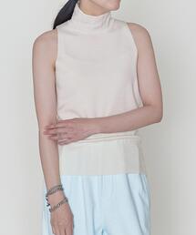 ASTRAET | ＜ASTRAET（アストラット）＞W 16G ハイネック ノースリーブニット(ニット/セーター)