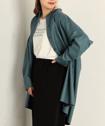 fredy emue | フェイクレザーバンドカラーシャツ(シャツ/ブラウス)