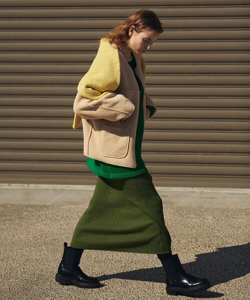 FREAK'S STORE(フリークスストア)の「eblouna/エブロ―ナ サイドゴアプラットフォーム(トラックソールブーツ)(ブーツ・レディース・ブラック・36/38/37)」の6枚目の写真