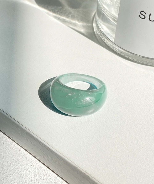 juweel(ユウェル)の「ワイド マーブル アクリルリング(リング・レディース・A/B/C/D/E/F/G/H/I/J・FREE)」の6枚目の写真