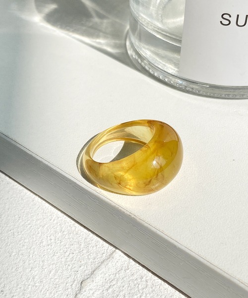 juweel(ユウェル)の「ワイド マーブル アクリルリング(リング・レディース・A/B/C/D/E/F/G/H/I/J・FREE)」の7枚目の写真