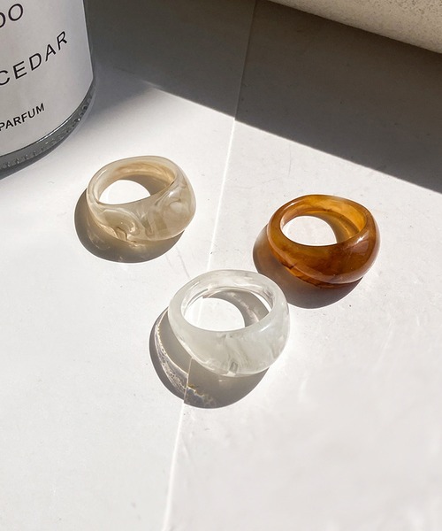 juweel(ユウェル)の「ワイド マーブル アクリルリング(リング・レディース・A/B/C/D/E/F/G/H/I/J・FREE)」の11枚目の写真