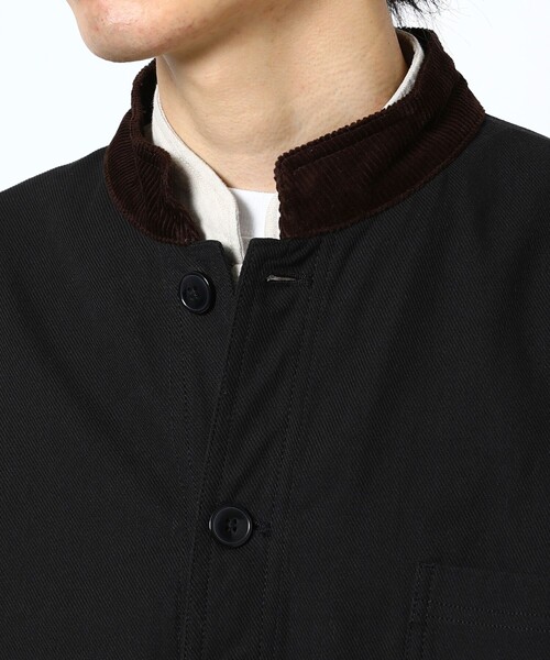 MACOBER ブラックジャケット コーデュロイ襟 FREAK'S STORE（フリークスストア）の「WEB限定 MACOBER×FREAK'S