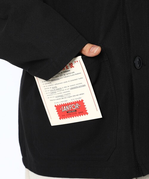 FREAK'S STORE（フリークスストア）の「WEB限定 MACOBER×FREAK'S STORE/マコバー 別注 スタンドカラー フレンチワークジャケット/カバーオール/コーデュロイ襟（カバーオール・メンズ・ブラック/オリーブ/ネイビー・SMALL/MEDIUM/LARGE）」の17枚目の写真