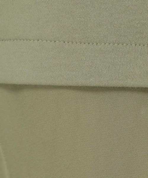 ikka（イッカ）の「オーガニックコットン異素材プルオーバー（Tシャツ/カットソー・レディース・オフホワイト/ブラック/オリーブ・M/L）」の20枚目の写真