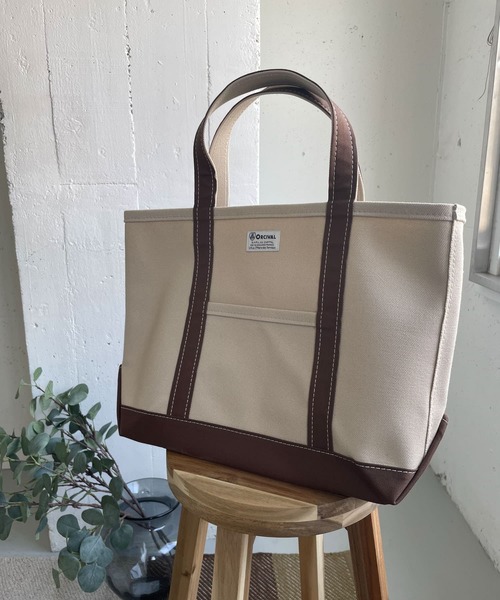 URBAN RESEARCH DOORS(アーバンリサーチドアーズ)の「ORCIVAL キャンバストートバッグ M(トートバッグ・レディース・ブラウン/ブラック/グレー・ONE)」の3枚目の写真
