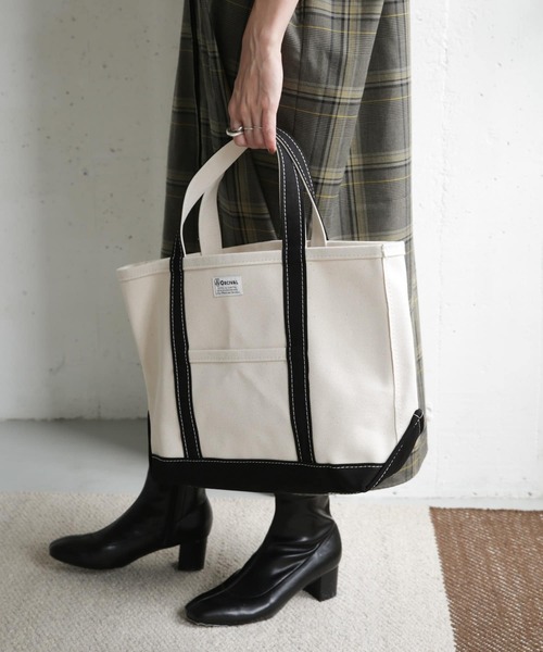 URBAN RESEARCH DOORS(アーバンリサーチドアーズ)の「ORCIVAL キャンバストートバッグ M(トートバッグ・レディース・ブラウン/ブラック/グレー・ONE)」の1枚目の写真