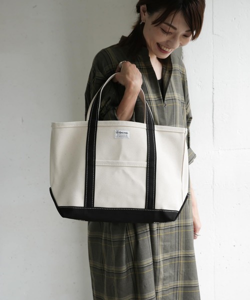 URBAN RESEARCH DOORS(アーバンリサーチドアーズ)の「ORCIVAL キャンバストートバッグ M(トートバッグ・レディース・ブラウン/ブラック/グレー・ONE)」の7枚目の写真