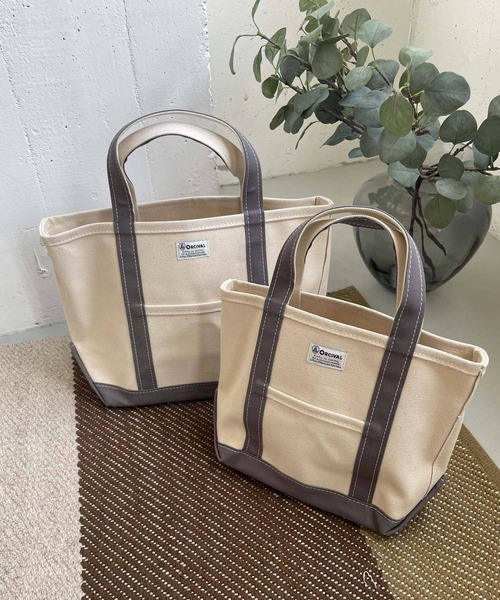 URBAN RESEARCH DOORS(アーバンリサーチドアーズ)の「ORCIVAL キャンバストートバッグ M(トートバッグ・レディース・ブラウン/ブラック/グレー・ONE)」の11枚目の写真