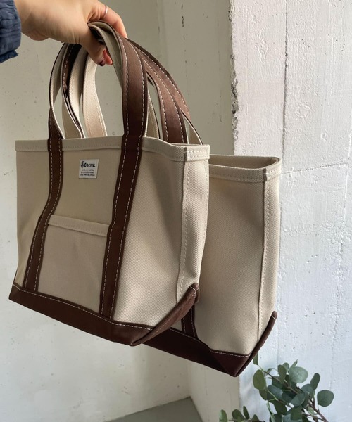 URBAN RESEARCH DOORS(アーバンリサーチドアーズ)の「ORCIVAL キャンバストートバッグ M(トートバッグ・レディース・ブラウン/ブラック/グレー・ONE)」の13枚目の写真